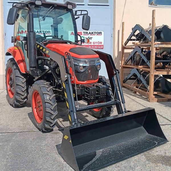 Homlokrakodós AMS (LAND X) LX504E traktor, FORGALOMBA HELYEZHETŐ, fülkés
